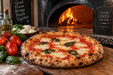 La nostra pizza dal forno alla tavola dei clienti
